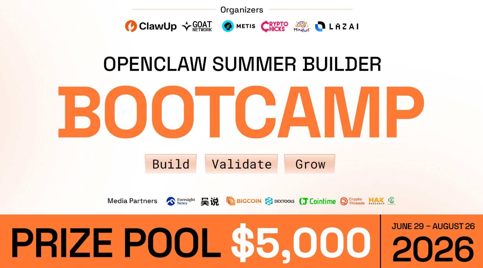 OpenClaw Summer Builder Bootcamp 2026 Chính Thức Mở Đăng Kí Dành Cho Các Nhà Phát Triển AI Agent
